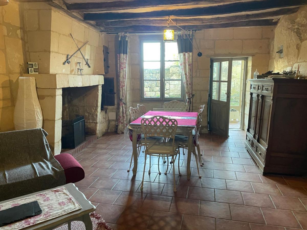 L'Escale Troglo Au Bord De La Loire Villa Souzay-Champigny Eksteriør billede