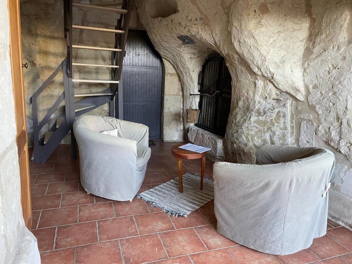 L'Escale Troglo Au Bord De La Loire Villa Souzay-Champigny Eksteriør billede